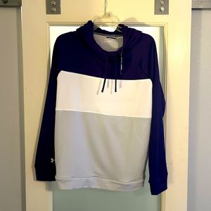 Under armour purple white and gray hoodie
